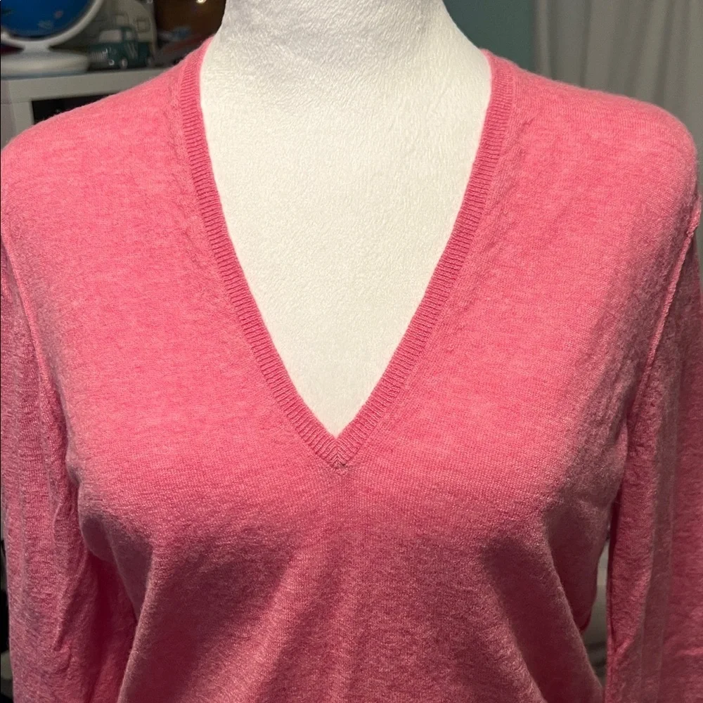 Zadig & Voltaire Cashmere pink V-Neck Long Sleeve Top
